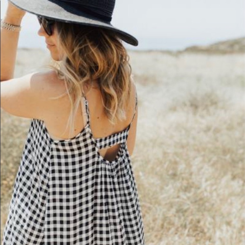 Carly Jean Los ANGELES Kennedy gingham dress M